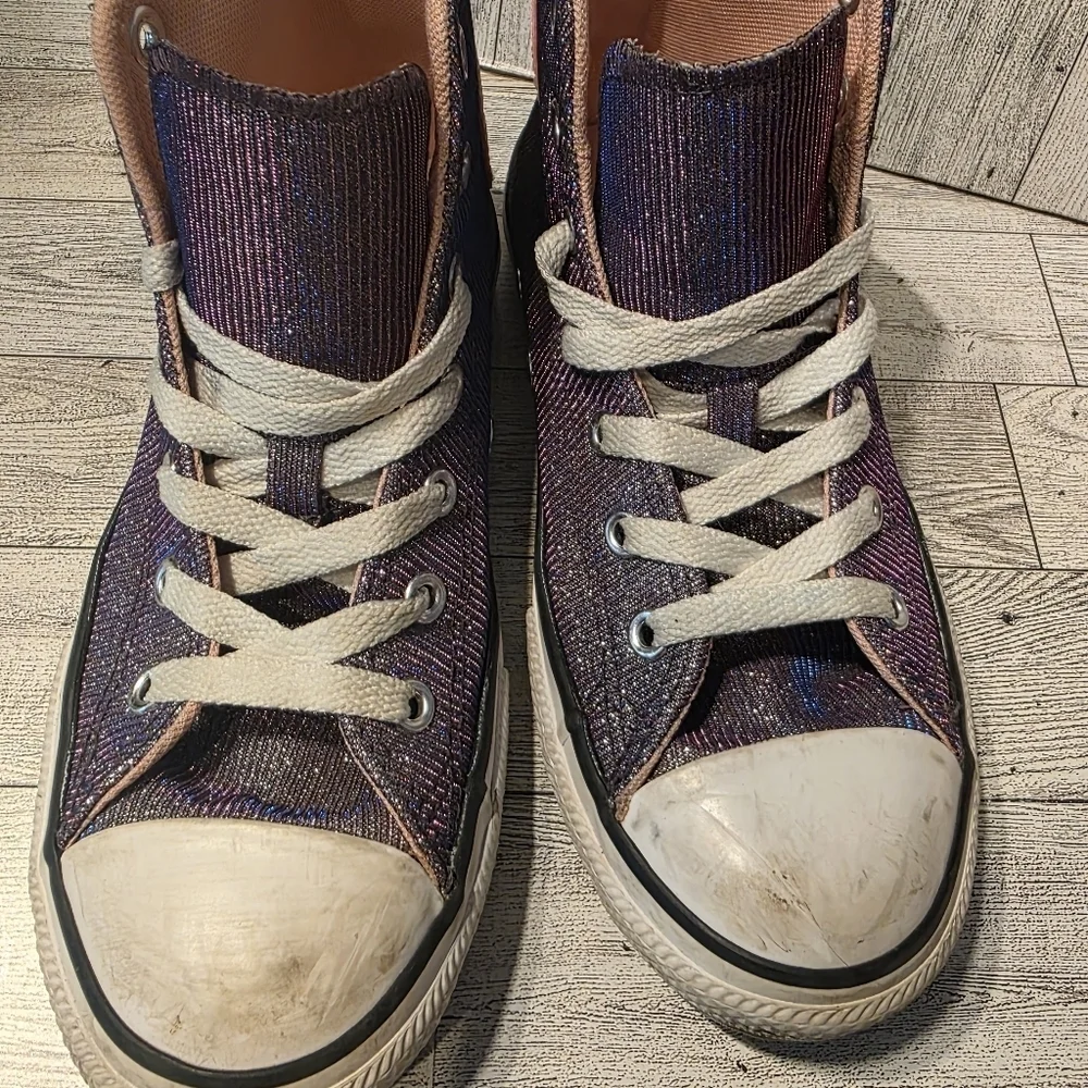 Converse Stylish Kids High-Top Sneakers - Blue Size 3